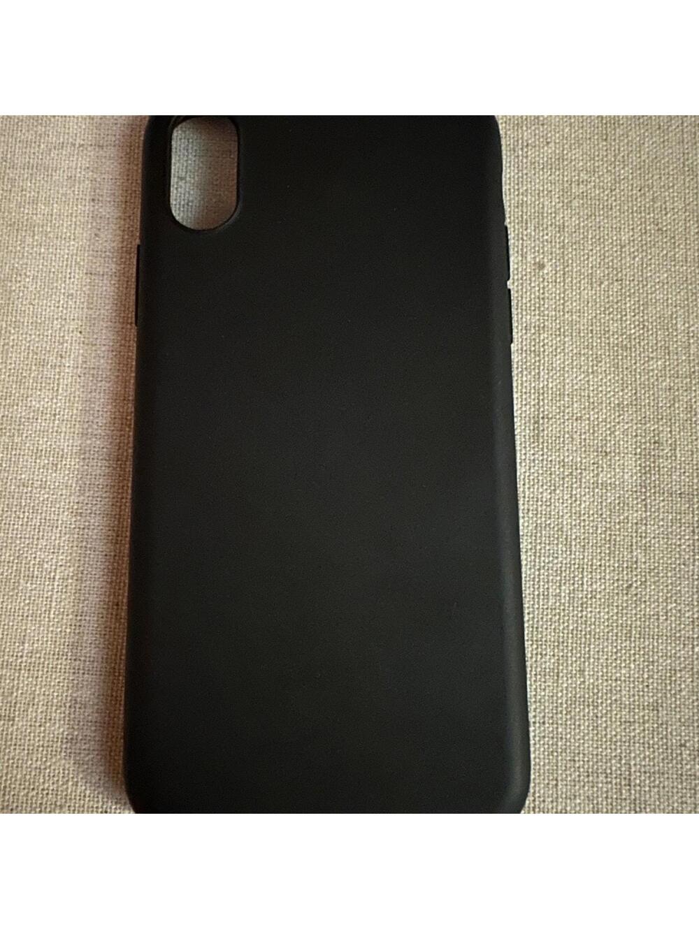 iPhone X black silicone case